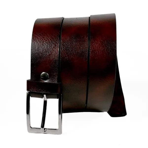 Brown_Faux_Leather_Metallic_Buckle_Belt_For_Men