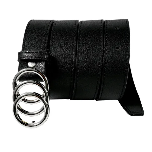 Black_Faux_Leather_O-Ring_Buckle_Waist_Belt_For_Women