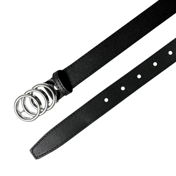 Black_Faux_Leather_O-Ring_Buckle_Waist_Belt_For_Women