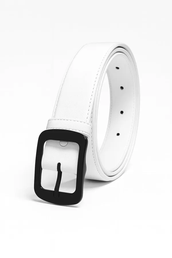 White_Faux_Leather_Handcrafted_Cowboy_Belt_For_Men