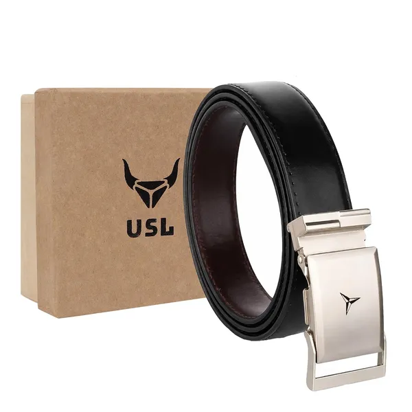 Black_Faux_Leather_Reversible_Twist_Buckle_Belt_For_Men