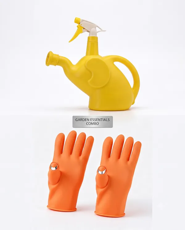 Multicolor_Silicone_Gloves_Hand_Protection_With_Builtin_Finger_Guard_With_Watering_Can_Combo_Set