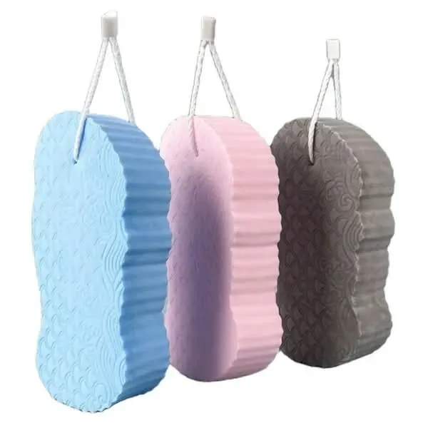 Blue_Pink_Grey_Exfoliating_Bath_Sponge_Set_Pack_Of_4