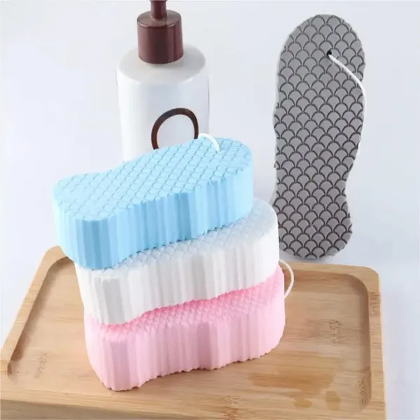 Blue_Pink_Grey_Exfoliating_Bath_Sponge_Set_Pack_Of_4