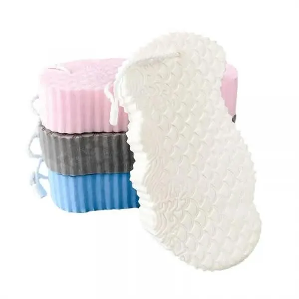 Blue_Pink_Grey_Exfoliating_Bath_Sponge_Set_Pack_Of_4