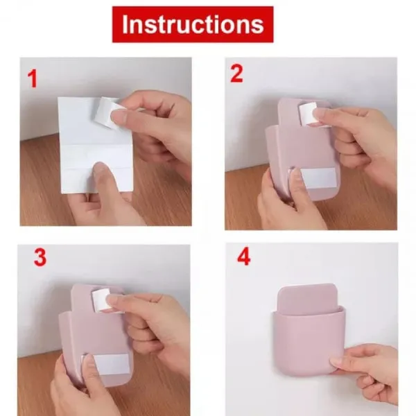 Plastic_Wall_Mounted_Storage_Multi_Holder_Pack_Of_4