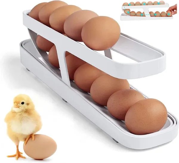Plastic_Two-Tier_Egg_Storage_Rack