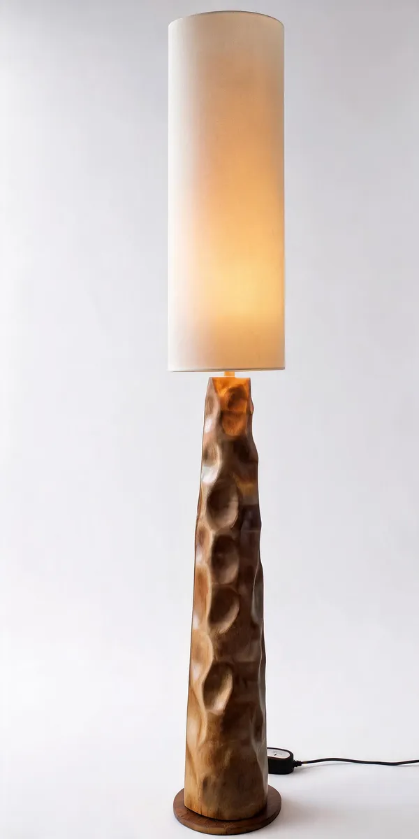 Mango_Wood_Sculptural_Carved_Cylindrical_Shade_Floor_Lamp