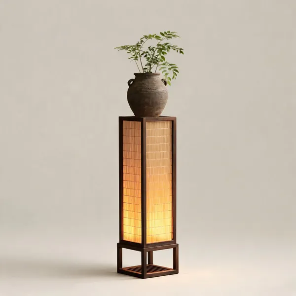 Solid_Walnut_Wood_Japandi_Shoji_Panel_Planter_Floor_Lamp