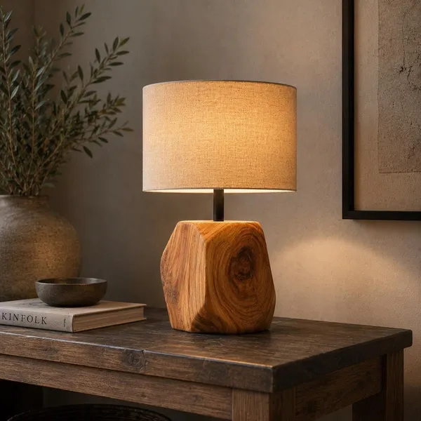 Organic_Asymmetric_Faceted_Wood_Block_Table_Lamp