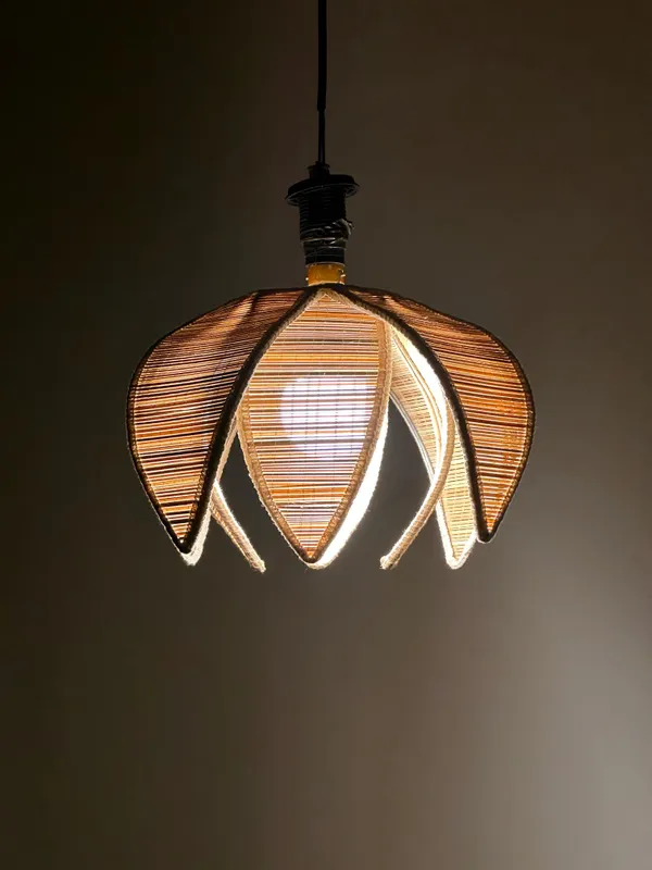 Woven_Lotus_Pendant_Light