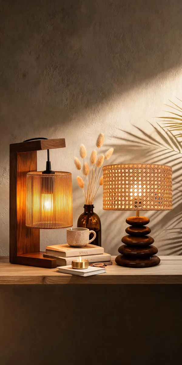 Rustic_Boho_Table_Lamp_Duo_–_Ribbed_Wood_&_Woven_Rattan_Pack_Of_2