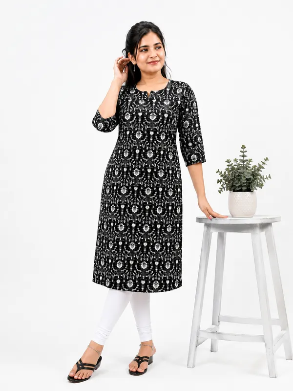 Women_S_Black_Floral_Print_Cotton_Kurti_Black_Cotton_Printed
