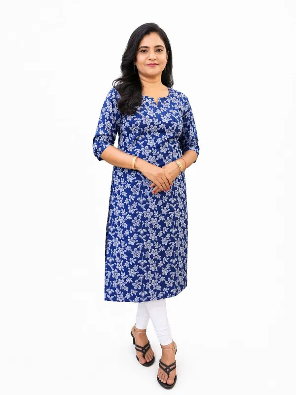Women_S_Blue_Cotton_Print_Floral_Kurti_Floral_Cotton