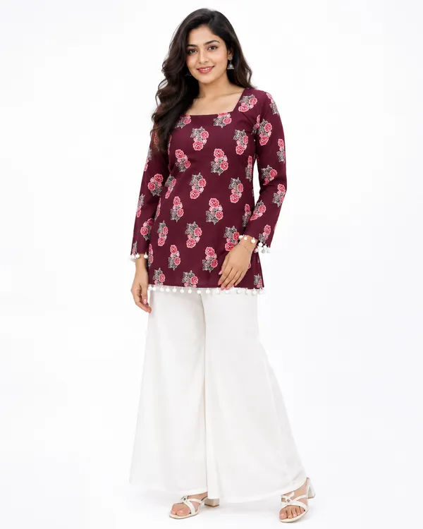 Women_S_Maroon_Floral_Print_Cotton_Kurti_Floral_Cotton