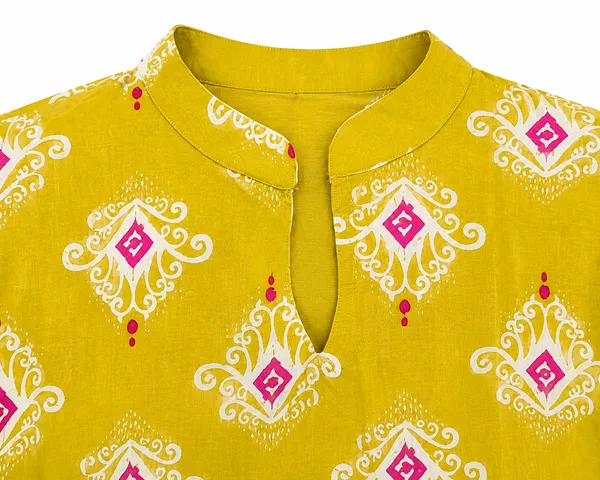 Women_S_Mustard_Yellow_Printed_Straight_Kurti_With_Mandarin_Collar_3_4_Sleeves