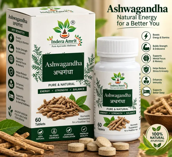 Indera_Amrit_Ashwagandha_Ayurvedic_Tablets_60_Count