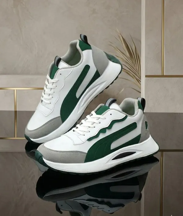 EVICTA_Sneakers_For_Men_(White,_Green_,_9)