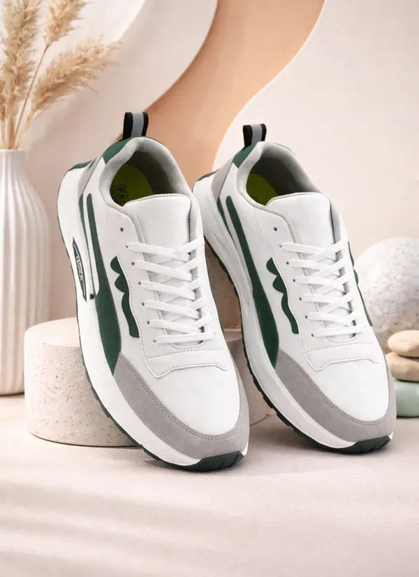 EVICTA_Sneakers_For_Men_(White,_Green_,_9)