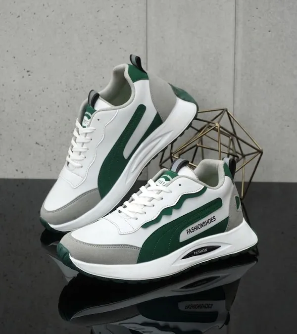 EVICTA_Sneakers_For_Men_(White,_Green_,_9)