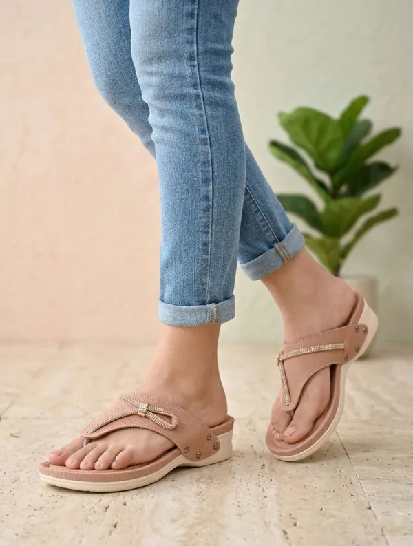 EVICTA_Evicta_Women_Wedges_&_Partywear_Sandal_Casuals_For_Women_(Pink_,_8)