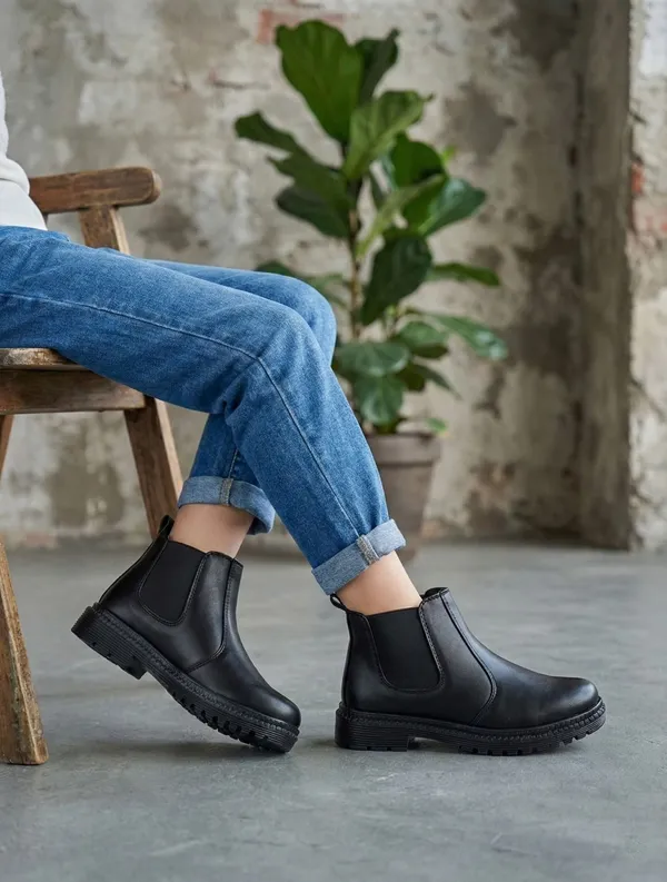 EVICTA_Evicta_synthetic_Leather_Lightweaight_Trendy_Walking_Slip_On_chalsea_boot_Boots_For_Men_(Black_,_7)