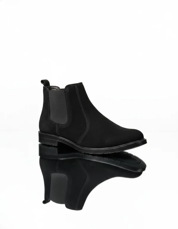 EVICTA_Evicta_Suide_Leather_Lightweaight_Trendy_Walking_Slip_On_chalsea_boot_Boots_For_Men_(Black_,_10)