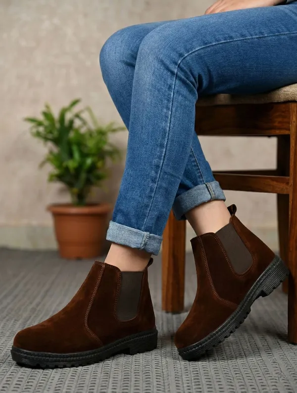 EVICTA_Evicta_Suide_Leather_Lightweaight_Trendy_Walking_Slip_On_chalsea_boot_Boots_For_Men_(Brown_,_10)