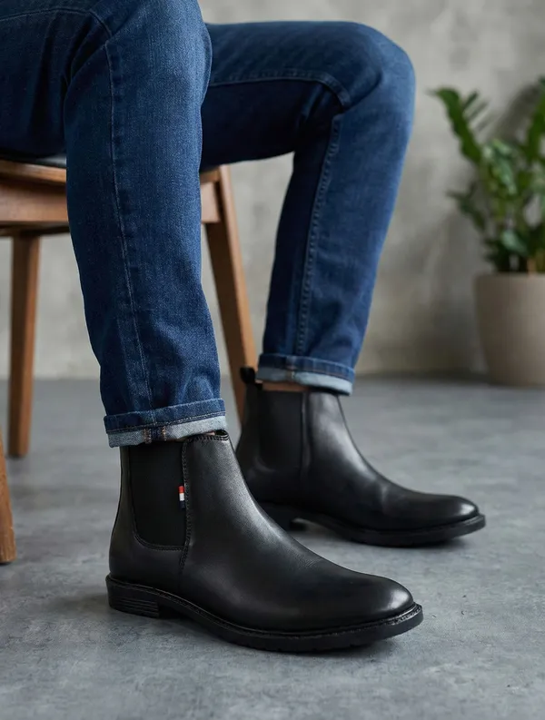 EVICTA_Evicta_Synthetic_Leather_Lightweaight_Trendy_Walking_Slip_On_chalsea_boot_Boots_For_Men_(Black_,_7)