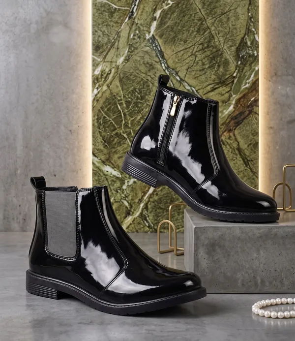 EVICTA_Evicta_Patent_Leather_Lightweaight_Trendy_Walking_zip_chalsea_boot_Boots_For_Men_(Black_,_6)