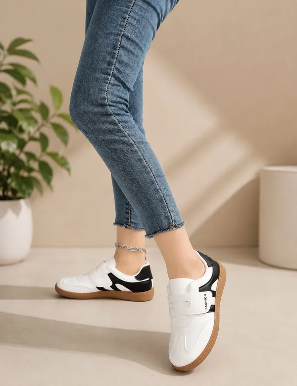 EVICTA_Evicta_Retro_Street_Classic_Women’s_Velcro_Formal_Casuals_For_Women_(White_,_4)
