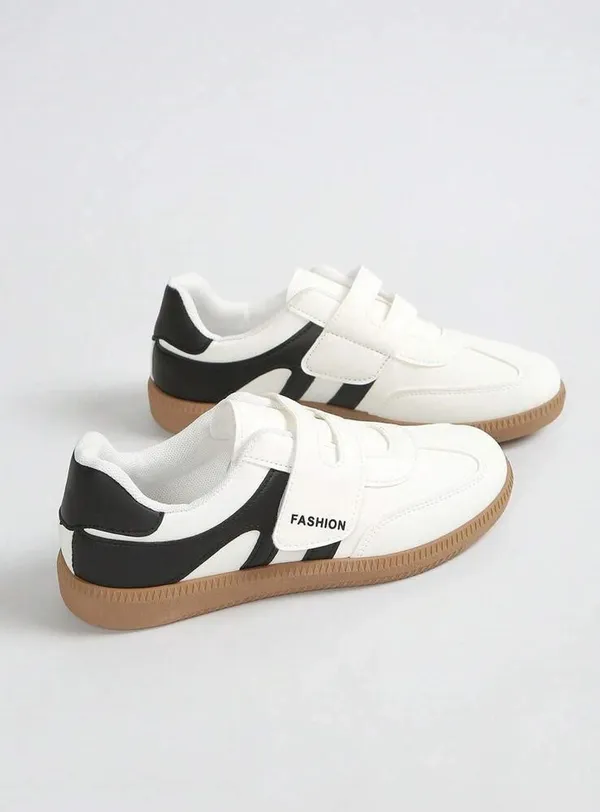 EVICTA__Women's_White_&_Black_Lightweight_Comfort_Sneakers_Slip_On_Sneakers_For_Women_(White_,_4)