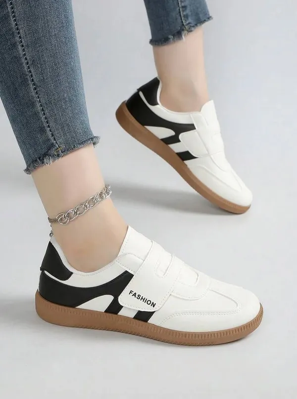 EVICTA__Women's_White_&_Black_Lightweight_Comfort_Sneakers_Slip_On_Sneakers_For_Women_(White_,_4)