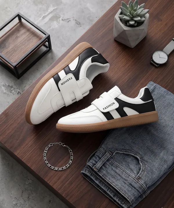 EVICTA_Evicta_Retro_Street_Classic_Women’s_Velcro_Formal_Casuals_For_Women_(White_,_8)