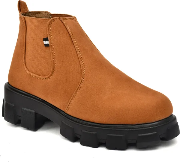 EVICTA_Women's_Chelsea_Boots_|_Sleek_Everyday_Style_Boots_For_Women_Boots_For_Women_(Beige_,_5)