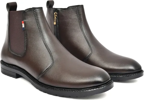 EVICTA_synthetic_Leather_Lightweaight_Trendy_Walking_zip_chalsea_boot_Boots_For_Men_(Brown_,_7)