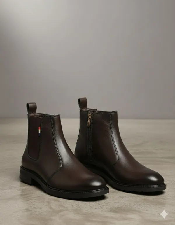 EVICTA_synthetic_Leather_Lightweaight_Trendy_Walking_zip_chalsea_boot_Boots_For_Men_(Brown_,_7)