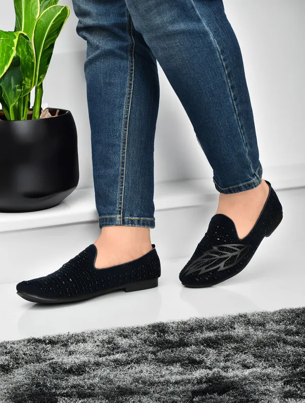 EVICTA_party_Wedding_Shoes_For_Men_Jutis_For_Men_casual_shoes_partywear_shoes_Party_Wear_For_Men_(Blue_,_8)