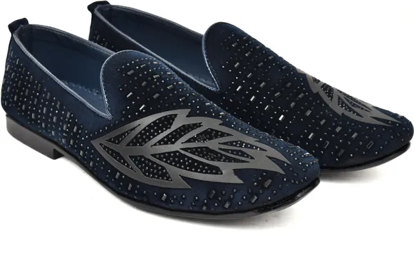 EVICTA_party_Wedding_Shoes_For_Men_Jutis_For_Men_casual_shoes_partywear_shoes_Party_Wear_For_Men_(Blue_,_8)