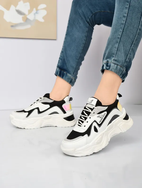 EVICTA_Evicta_footwear_Women_partywear/_Casual_Running_shoes_Casuals_For_Women_(Black,_White_,_4)