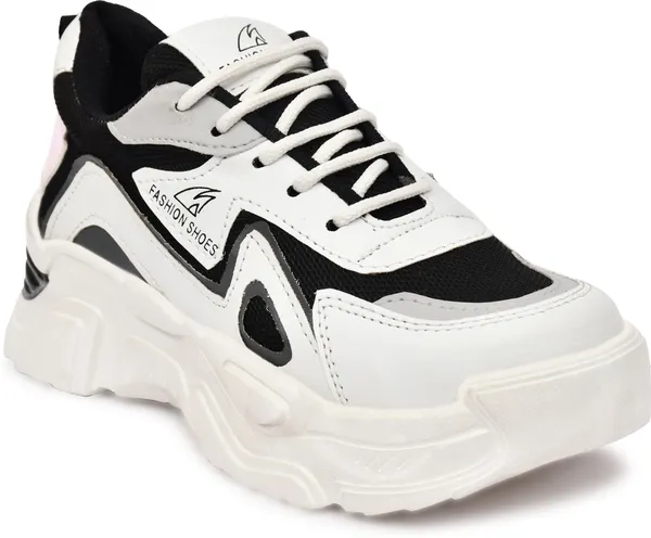EVICTA_Evicta_footwear_Women_partywear/_Casual_Running_shoes_Casuals_For_Women_(Black,_White_,_4)
