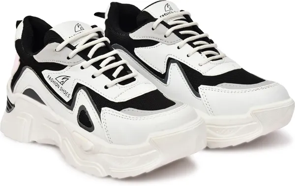 EVICTA_Evicta_footwear_Women_partywear/_Casual_Running_shoes_Casuals_For_Women_(Black,_White_,_4)