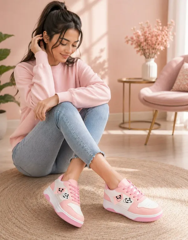 EVICTA_Evicta_footwear_Women_partywear/_Casual_Running_shoes_Casuals_For_Women_(White,_Pink_,_7)