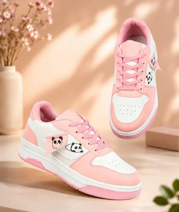 EVICTA_Evicta_footwear_Women_partywear/_Casual_Running_shoes_Casuals_For_Women_(White,_Pink_,_7)