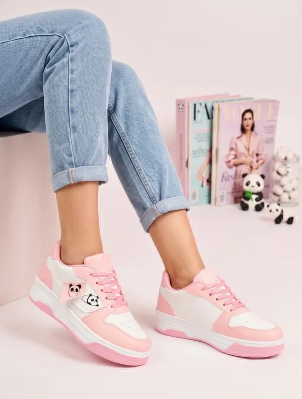 EVICTA_Evicta_footwear_Women_partywear/_Casual_Running_shoes_Casuals_For_Women_(White,_Pink_,_7)