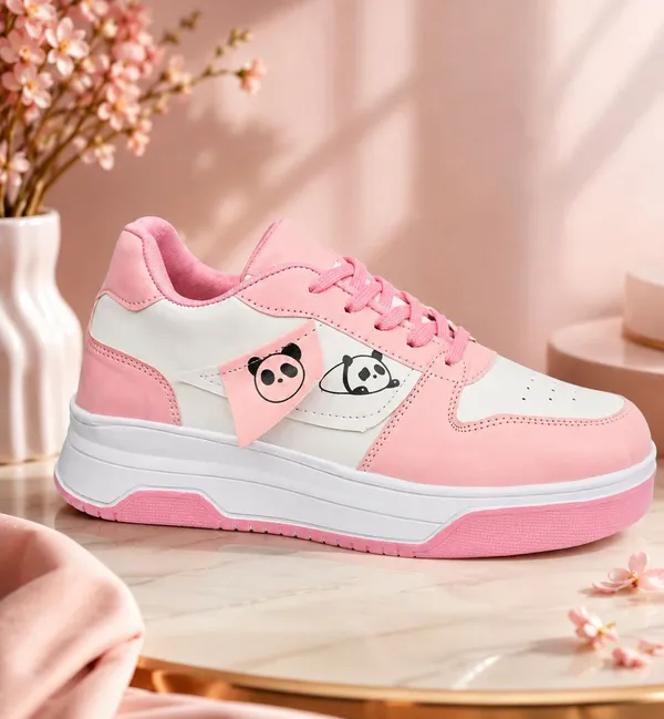 EVICTA_Evicta_footwear_Women_partywear/_Casual_Running_shoes_Casuals_For_Women_(White,_Pink_,_7)