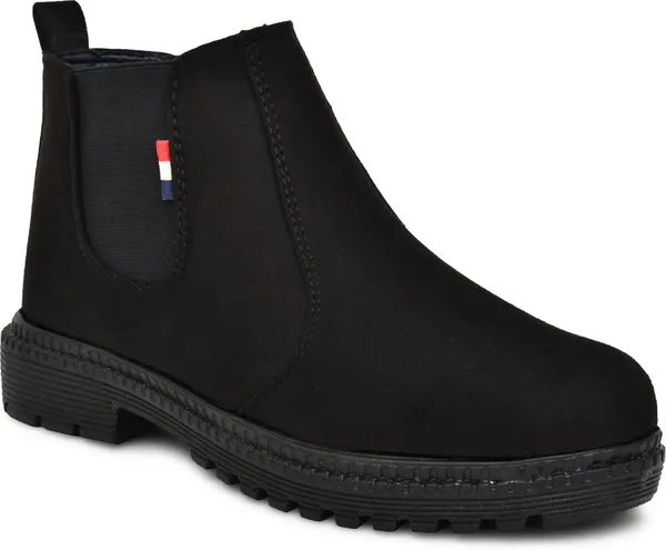 EVICTA_Evicta_Men’s_Suide_Leather_Chelsea_Boots_|_Comfortable_Everyday_Wear_Boots_For_Men_(Black_,_6)