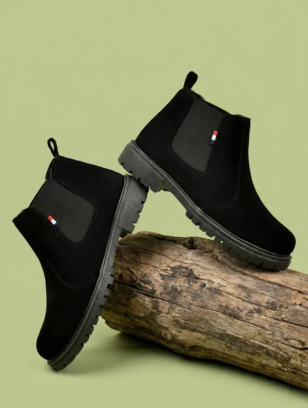 EVICTA_Men_Stylish_Black_Suede_Chelsea_Boots_|_Casual_Slip-On_Ankle_Length_Boots_Boots_For_Men_(Black_,_7)