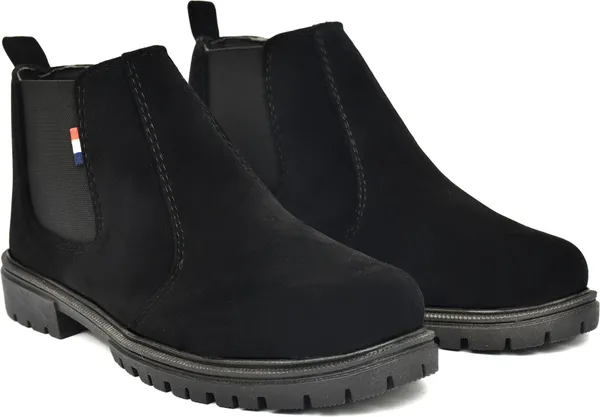 EVICTA_Men_Stylish_Black_Suede_Chelsea_Boots_|_Casual_Slip-On_Ankle_Length_Boots_Boots_For_Men_(Black_,_7)