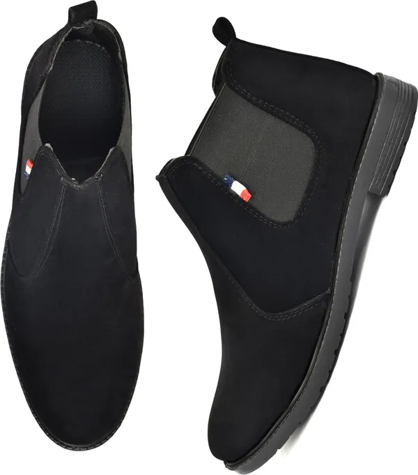 EVICTA_Evicta_Men_Stylish_Black_Suede_Chelsea_Boots_|_Casual_Slip-On_Ankle_Length_Boots_Boots_For_Men_(Black_,_9)